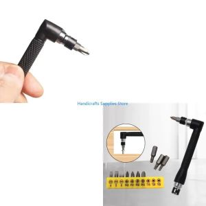 Kirilgu Screwdriver Bit Tool for Home Garage L-shaped 1/4 Socket Wrench 90 Degree Double Head Handle Wrench Screwdriver Bit 2Z5B1
