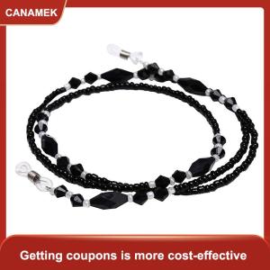 【CANAMEK 】 Beads Beaded Eyeglass Cord Reading Glasses Eyewear Spectacles Chain Holder