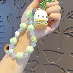 UTOPUS Dây treo Móc khóa Sanrio Xin chào Kitty Làm thủ công Dây đeo điện thoại Dễ thương Đầy màu sắc Dây chuyền điện thoại Điện thoại di động