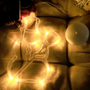【Buy1 Free 1】Christmas lights string sucker hanging lights flashing lights holiday window room courtyard decorative lights star lights string