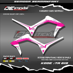 Striping CRF 150 variasi simpel murah kode TA619