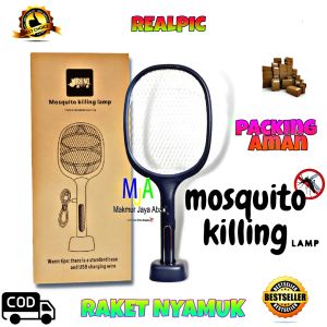 PROMO (BISA COD) Raket Nyamuk Lampu Anti Nyamuk USB Rechargeable Canggih Insect Killer 2 in 1