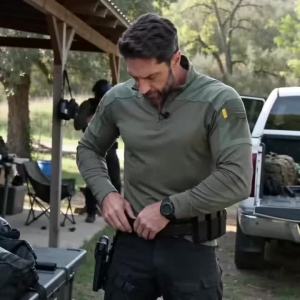Mens Tactical Long Sleeve Shirt 1/4 Zip Military Combat Top Breathable Quick Dry Outdoor Hiking Work Shirt