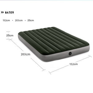 INTEX 64109 152 X 203 X 25 CM Queen-layer Thickened Outdoor Portable Mattress Electric Pump