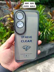 Casing Oppo A60 4G Silikon Lensa Camera Cover Plating Square Soft Case Handphone