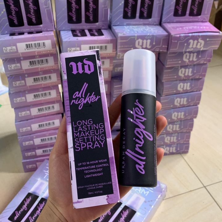 Xịt Khóa Nền Giữ Lớp Trang Điểm Urban Decay All Nighter Makeup Setting Spray 15ML
