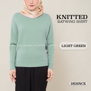 🇲🇾 DESINCE Women Long Sleeve Knitted Batwing Shirt Baju Lengan Panjang Perempuan WT 169