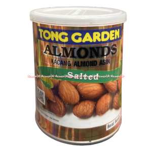 Tong Garden 140gr Smoke Almond Kacang Almond Rasa Panggang Asap Kemasan Ziplock Salted Rasa Asin Gurih Renyah Snack Sehat