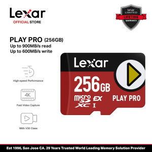 Lexar Play Pro 256GB/512GB/1TB MicroSDXC Up to 900MB/s Read & 600MB/s Write Memory Card