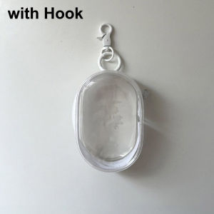 【COD】Transparent Storage Bag Single Doll Storage Bag with Hook Data Cable Storage Box Earphone Chargers Storage Bag Organizer