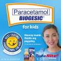 Biogesic For Kids 7 - 12 years old Strawberry Flavor 250 mg / 5 ml 60 ml Oral Suspension. 