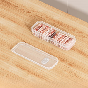 Sealed transparent foodgrade plastic compartment freezer box for household refrigerator