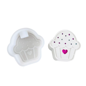 Flexible Silicone Delicate Heart Cup cake Holder Crafting Mold Great For Home Decoration And Event