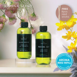 [KIRONA SCENT] 250ML Aroma Reed Refill | Premium Quality Essential Oil | For Aroma Reed Diffusers Clay Diffusers | More than 60 Scents Available | Luxurious Hotel & Mall Fragrances