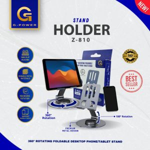 G-POWER Phone Holder Z-810 360˚ Rotating Foldable Dudukan HP Tablet Bracket