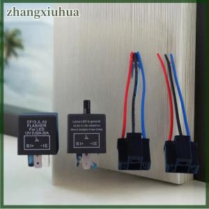 zhangxiuhua 12V 3‑PIN Adjustable LED Flasher Relay Turn Light Blinker For Automotive Motorcycle 3‑PIN LED Flasher LED Flasher