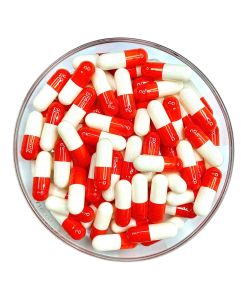 1000pcs Size 0 Very Dark Orange/ White OSPA High Quality Empty Gelatin Capsule