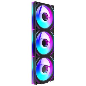 Jungle Leopard Interstellar V2 CPU Block Fan ARGB 120mm White Prism Lian li Same Model Infinite Mirror Building Block Splicing Single PC Fan 5V 3PIN Mainboard Lighting Sync