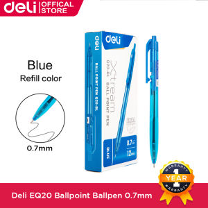 Deli 12Pcs 0.5mm Ballpoint Ballpen Set For School Aesthetic Pen Spinning EQ20-BK/EQ20-BL