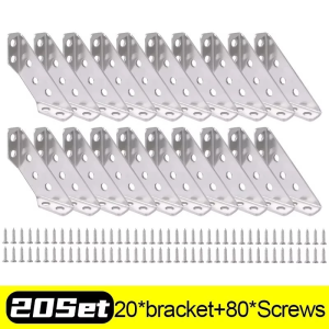 Universal Furniture Corner Connector Angle Connector Triangle Support Frame Steel Corner Bracket With Screws