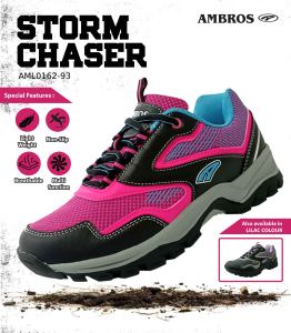 [HIKING SHOES] AMBROS Womens Storm Chaser Hiking Trekking Shoes - Fuchsia/Blue