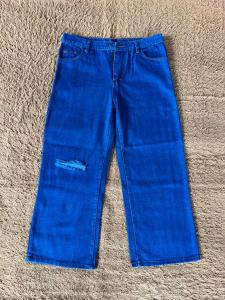 Jumbo Highwaist Kulot Ripped Jeans Big Size 27-42 / Kulot Sobek Lapis Jeans Jumbo / Kulot Sobek Lutut Wanita