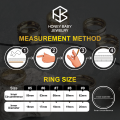 H.B Jewelry ELOISE Buckle Chain Ring for Daily Fashion Accessories - JZ00067. 