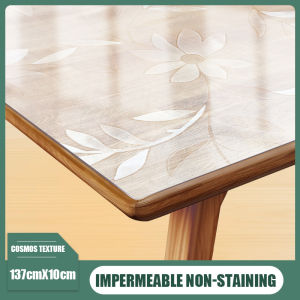 tablecloth Transparent Water proof Table Cover Waterproof Oil Proof Mat PVC Table customizable and cuttable
