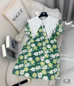 Váy Bầu Hoa Nhí - Đầm Bầu Công Sở Dáng Suông Thiết Kế Chất Siêu Đẹp