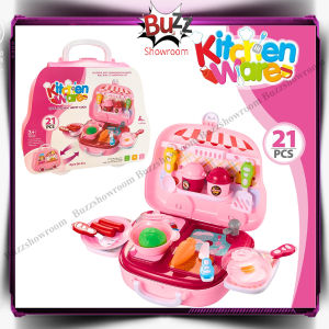Mini Kitchen Ware Set Suitcase MasakMasak Mainan Anak Masak Masakan