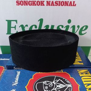Peci Presiden Hitam AC - Non AC Dewasa Dan Anak Tinggi 9 cm