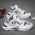 [READY STOCK]. kasut sport lelaki kasut jalan lelaki jogging lelaki sneakers casual Spring tinggi untuk membantu sukan kasut pasang lama versi Korea trend kasut lelaki penambahan tinggi kasut pelajar kasut kanvas kasut putih. 