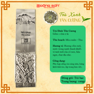 Trà Xanh Thái Nguyên - Đinh Tân Cương - Gói 100g Hương cốm mới hậu ngọt dịu - Đông Sơn