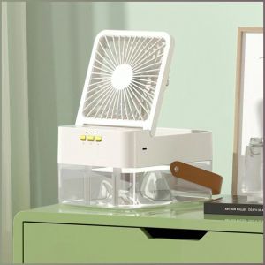 พัดลมเย็น สามารถเติมน้ำได้ พัดลมขนาดเล็ก เงียบ การทําความชื้น เงียบๆ ปรับฟรี ผู้ใหญ่ ครอบครัว
