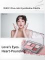 VEECCI Eyeshadow Palette Natural Glitter Matte - 5 Color. 