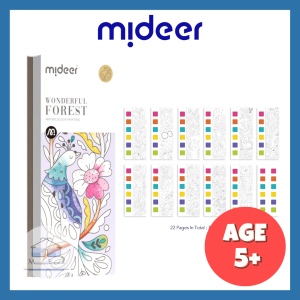(Wonderful Forest) Mideer Pocket Watercolor Painting Book Art and Craft Picture Book for Children Birthday Present