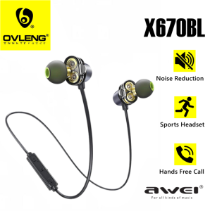 AWEI X670BL Sweatproof Super Bass Sports Bluetooth Earphone