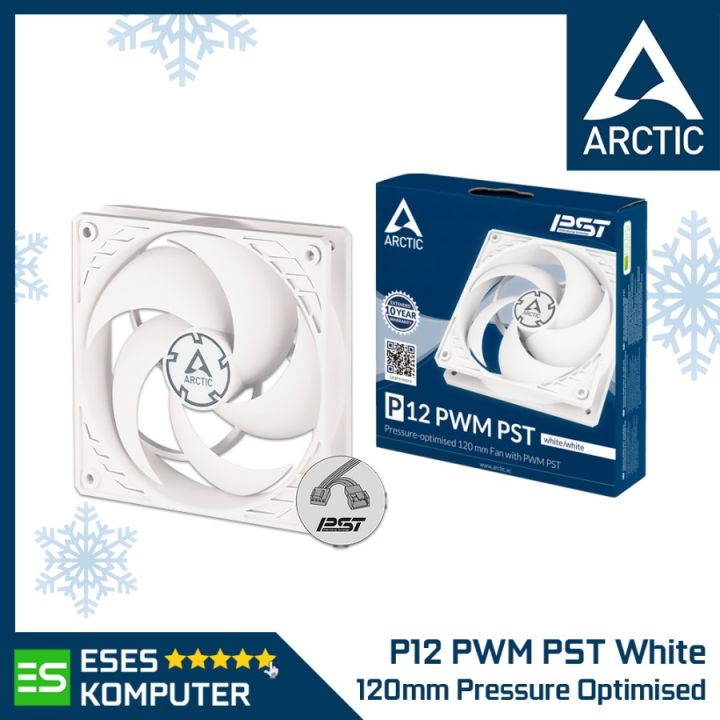 Fan ARCTIC P12 PWM PST - White/White - Single Pack - 120mm 12cm ...