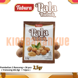 Tabura Pala Bubuk 25gr  - Rahasia Aroma dan Rasa Masakan Nusantara! Isi 3Renceng = 36pcs ( 1Renceng = 12pcs )