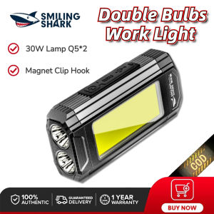 Smiling Shark Magnetic Work Light Q5 30W Super bright Repair Light LED COB Working Lamp FlashLight