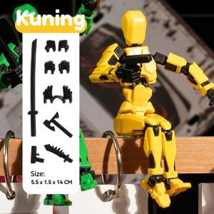 Bisa COD Dummy 13 Action Figure Articulated 3D Printed Statue Toys Kids Adults Parent-Children /Manekin 3D Movable Mannequin Dummy13 Mainan Pergeseran Bentuk Bergerak Multi-Sendi