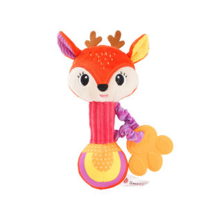 Oldlaiben Baby Rattles Toys Soft Animal Plush Hand Grab Shaker Baby Teething Toys Sensory Toys Mainan Bayi