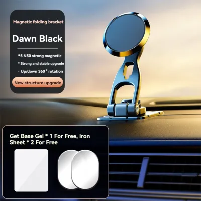 Magnetic Car Phone Holder Super Magnetic Phone Stand Alloy Foldable Pemegang telefon kereta 2024 Hot