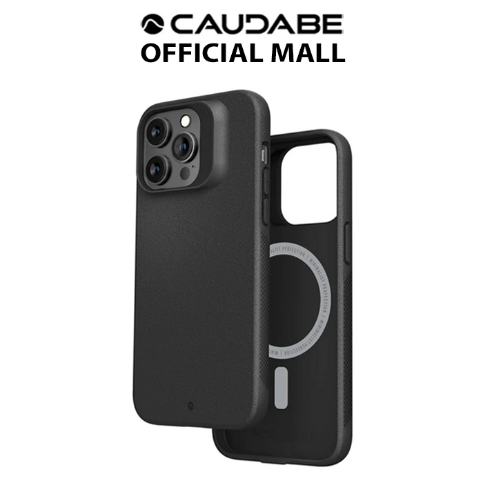 Caudabe Synthesis Black Phone Case for iPhone 14 Pro Max