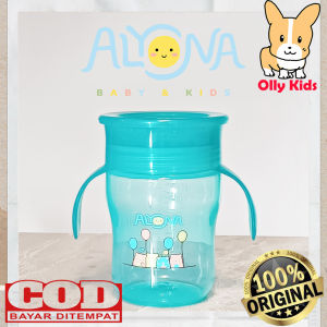 OLLYKIDS ALYONA AL-024 TRAINING CUP PREMIUM 240ML/ 8oz SIPPER CUP 360° GELAS ANAK BELAJAR MINUM DENGAN PEGANGAN ANTI TUMPAH