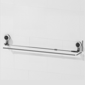 ราวตากผ้าแบบถ้วยดูดยืดไสลด์ระเบียง ราวตากแดดแบบไม่ต้องเจาะ