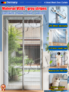 German quality mosquito net door screen magnetic mesh screen door door curtain magnetic Tough and scratch resistant Resistant to cat scratch mosquito net for door door net curtain magnetic door screen magnetic kulambo mosquito net