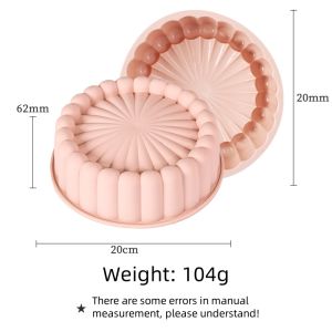 Mold Kue Silikon Kaleng Roti Kelas Makanan Bulat Alat Roti Resisten Suhu Tinggi Kaleng Kue Bentuk Bunga Matahari