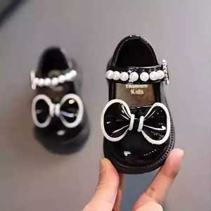 A Storee - Sepatu anak perempuan bayi flatshoes dosmart model mutiara pita / sepatu anak lucu / cod