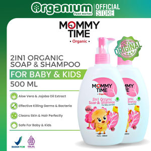Soap & Shampoo Baby Kids Organic MOMMY TIME 2in1 Sabun Sampo Mandi Perawatan Anak - 500ml